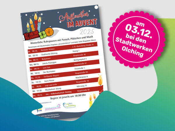 Aufleuchten 2025 Terminübersicht zur Veranstaltung