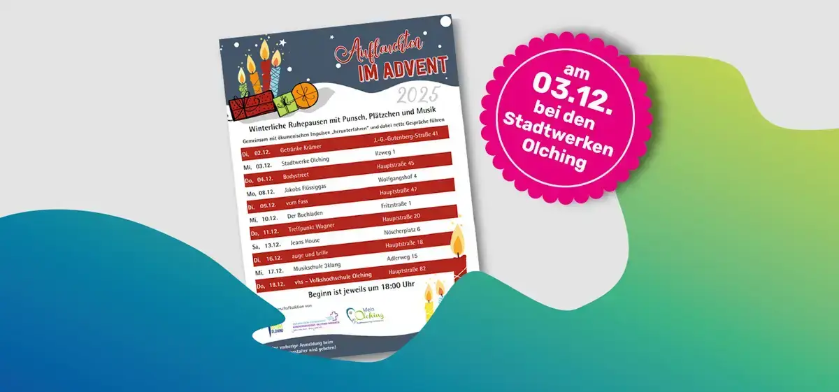 Aufleuchten 2025 Terminübersicht zur Veranstaltung