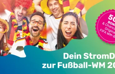 Aktionsangebot Fußball-WM Jubelnde Menschen zum Aktionsangebot der Stadtwerke Olching zur Fußball-WM 2026.