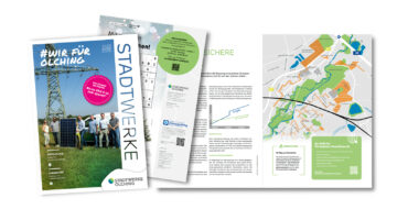 Kundenmagazin der Stadtwerke Olching für 2025 inklusive Vorschaubildern